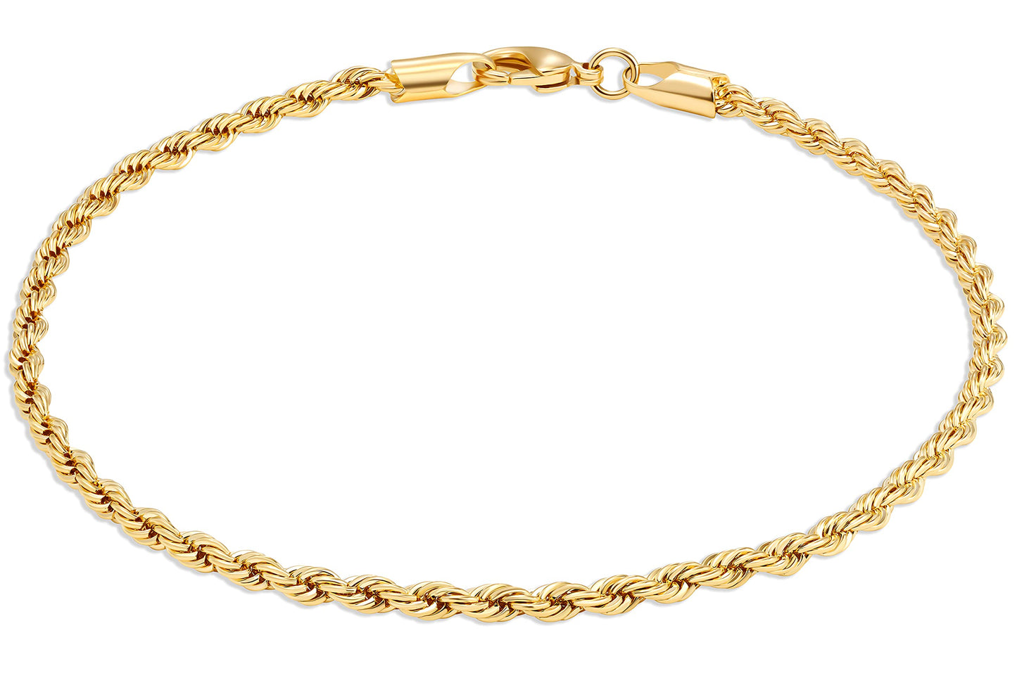 18K Gold Plated Braided Rope Anklet