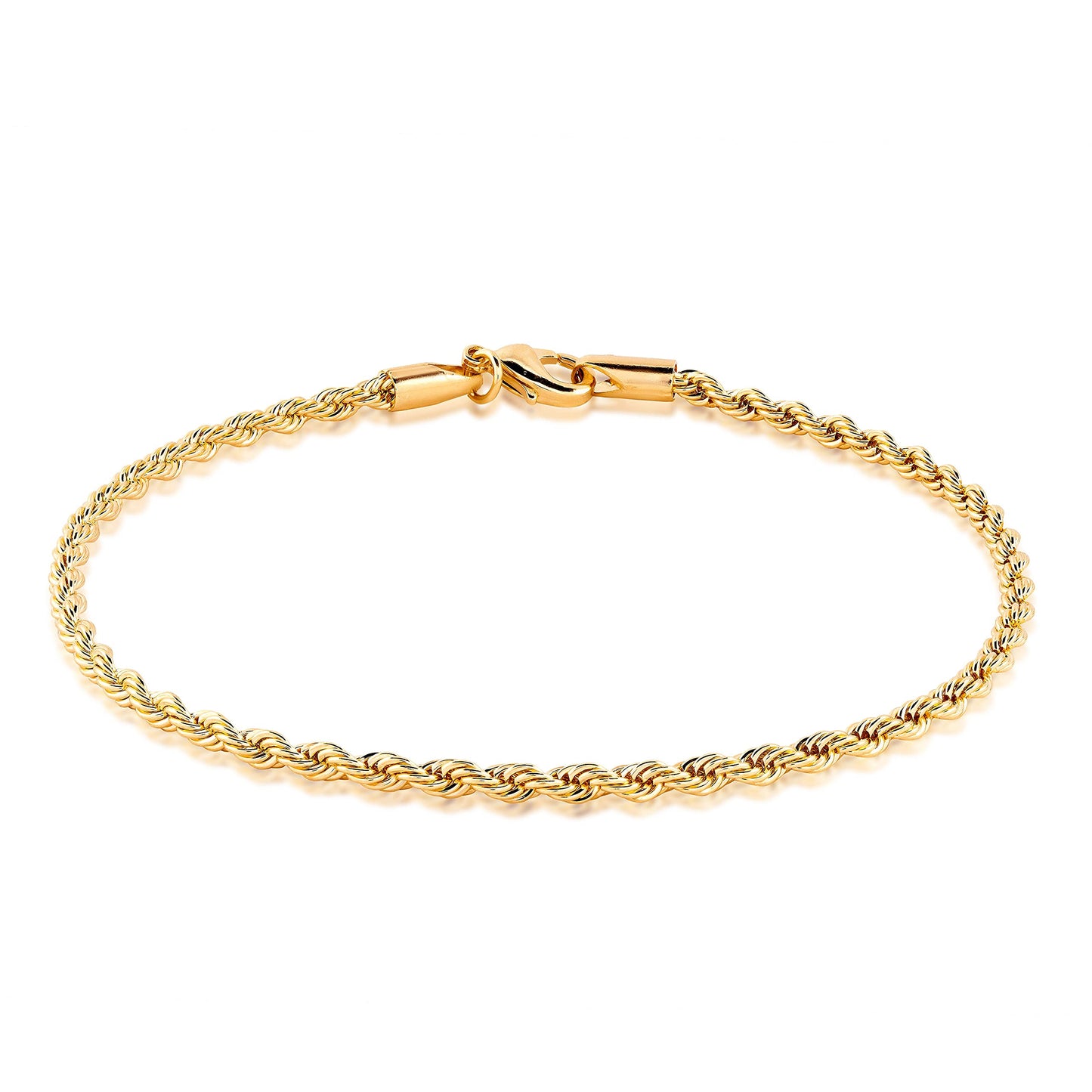 18K Gold Plated Braided Rope Anklet