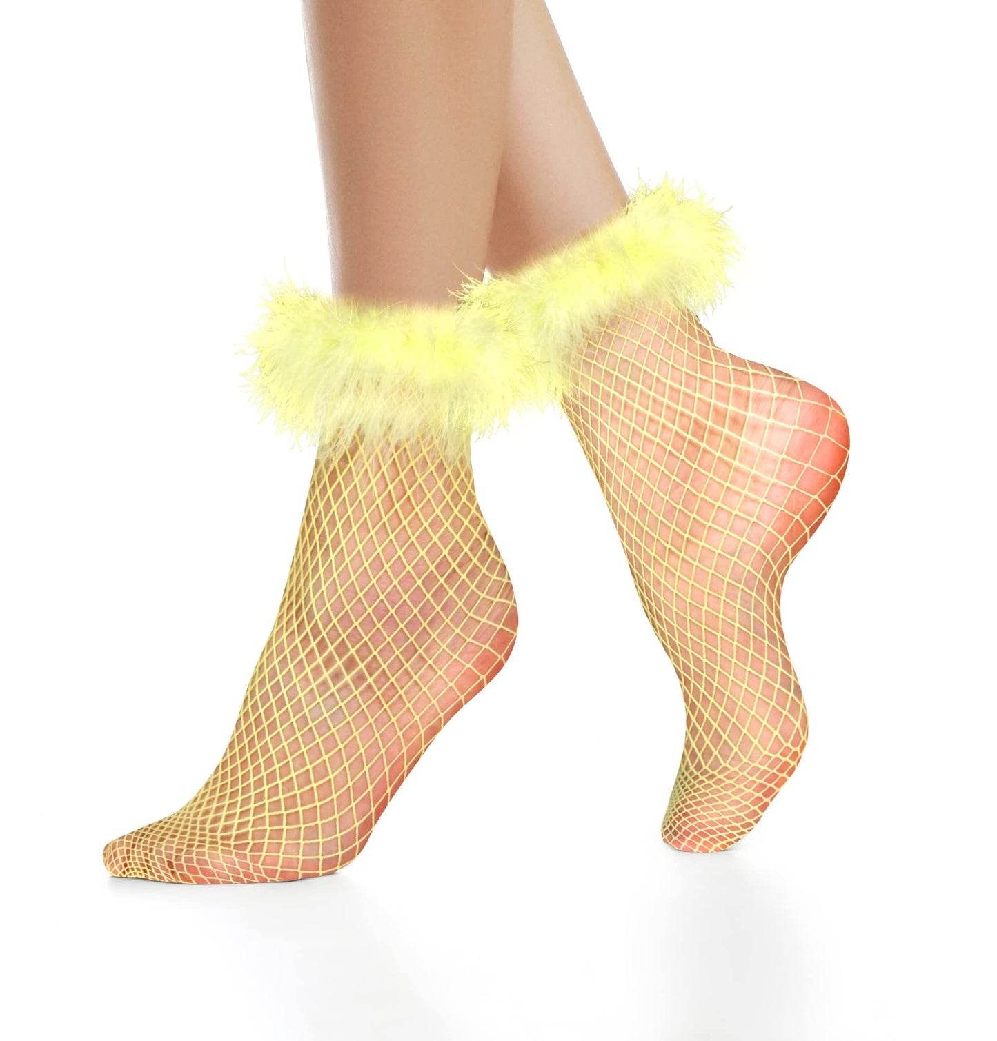 Pretty Frilly Yellow Socks
