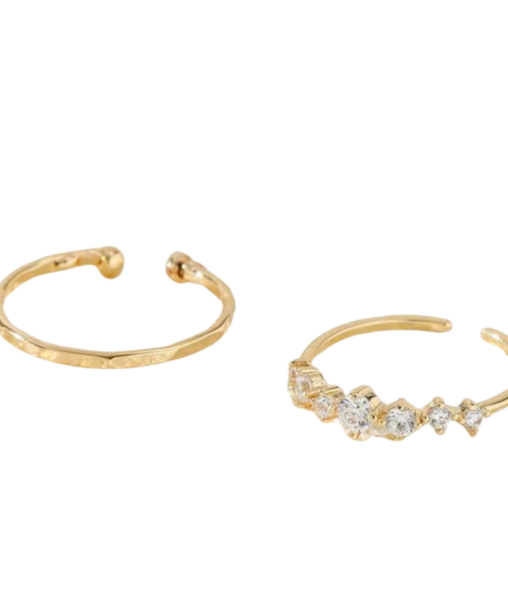 Golden Steps Toe Ring Set