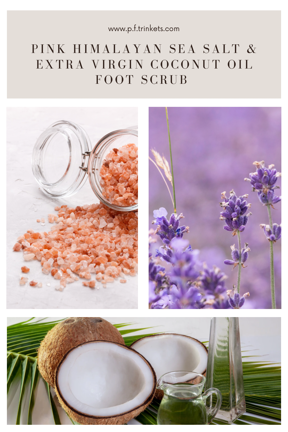 Pink Himalayan Sea Salt & Extra Virgin Coconut Oil Foot Scrub