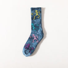 Load image into Gallery viewer, Tie-Dye Skull Socks
