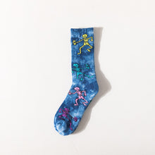 Load image into Gallery viewer, Tie-Dye Skull Socks
