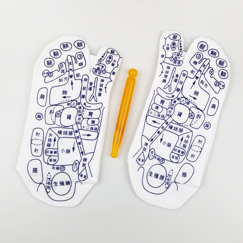 Reflexology Socks with Foot Point Tool