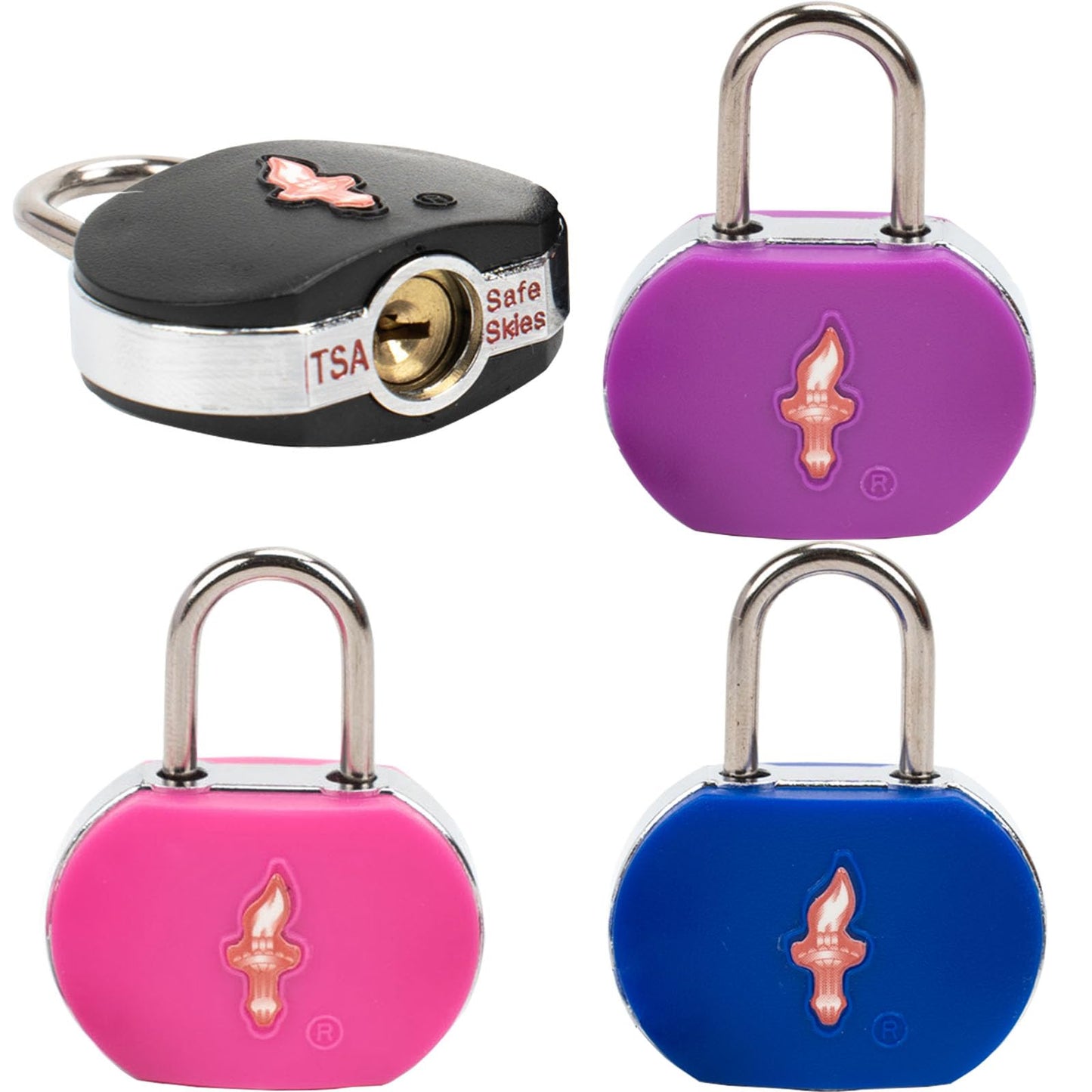 DualCrown 4-Pack TSA-Approved Luggage Locks