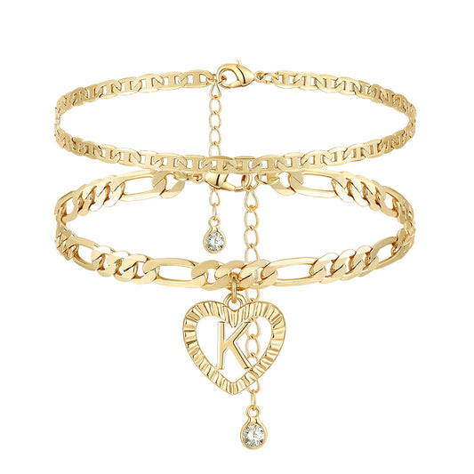 Initial Ankle Bracelets