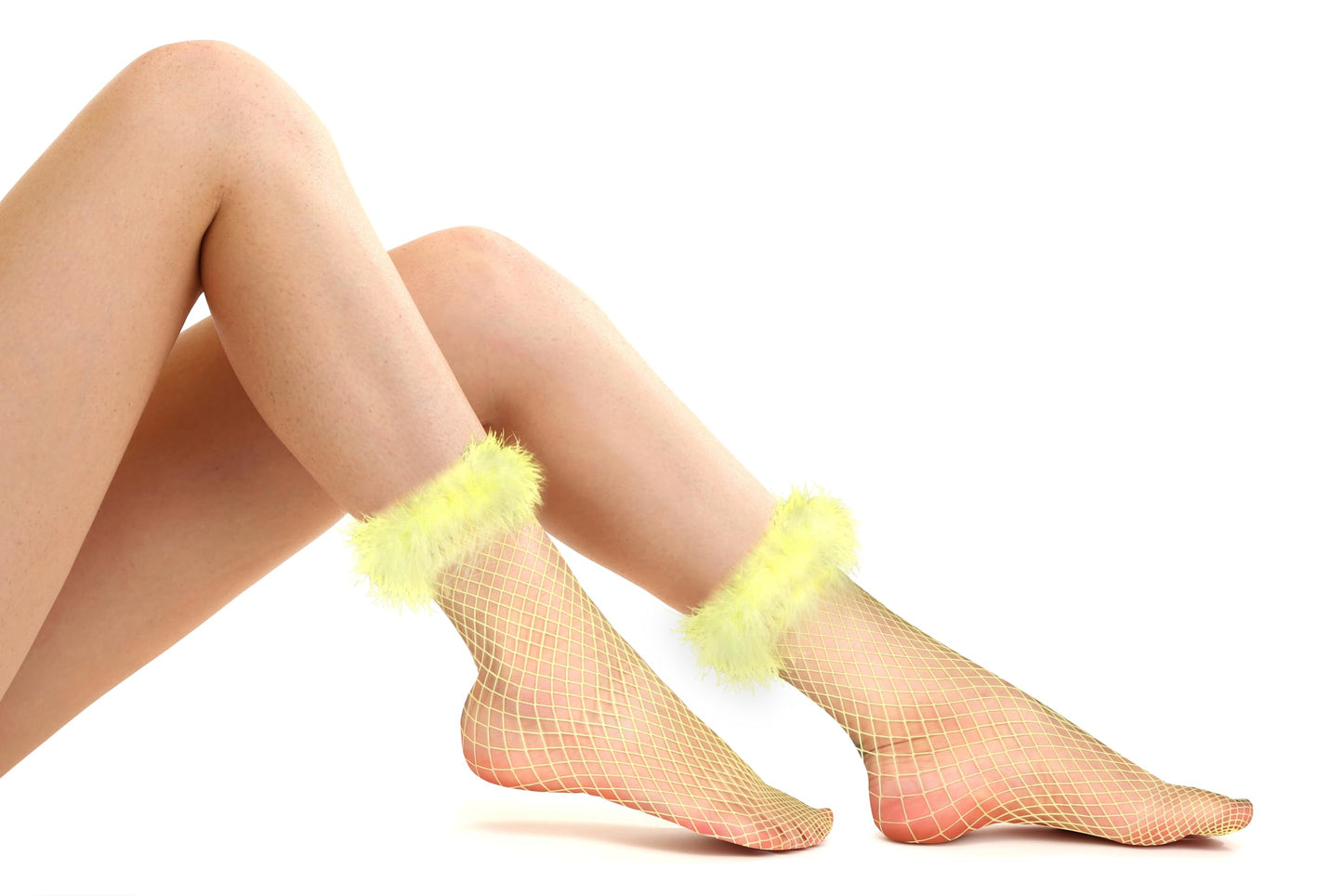 Pretty Frilly Yellow Socks