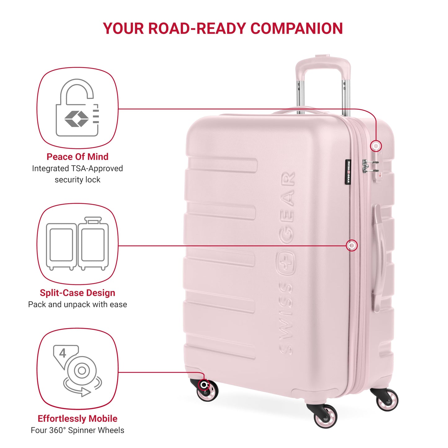 ✨SwissGear 7366 Hardside Expandable Luggage with Spinner Wheels✨