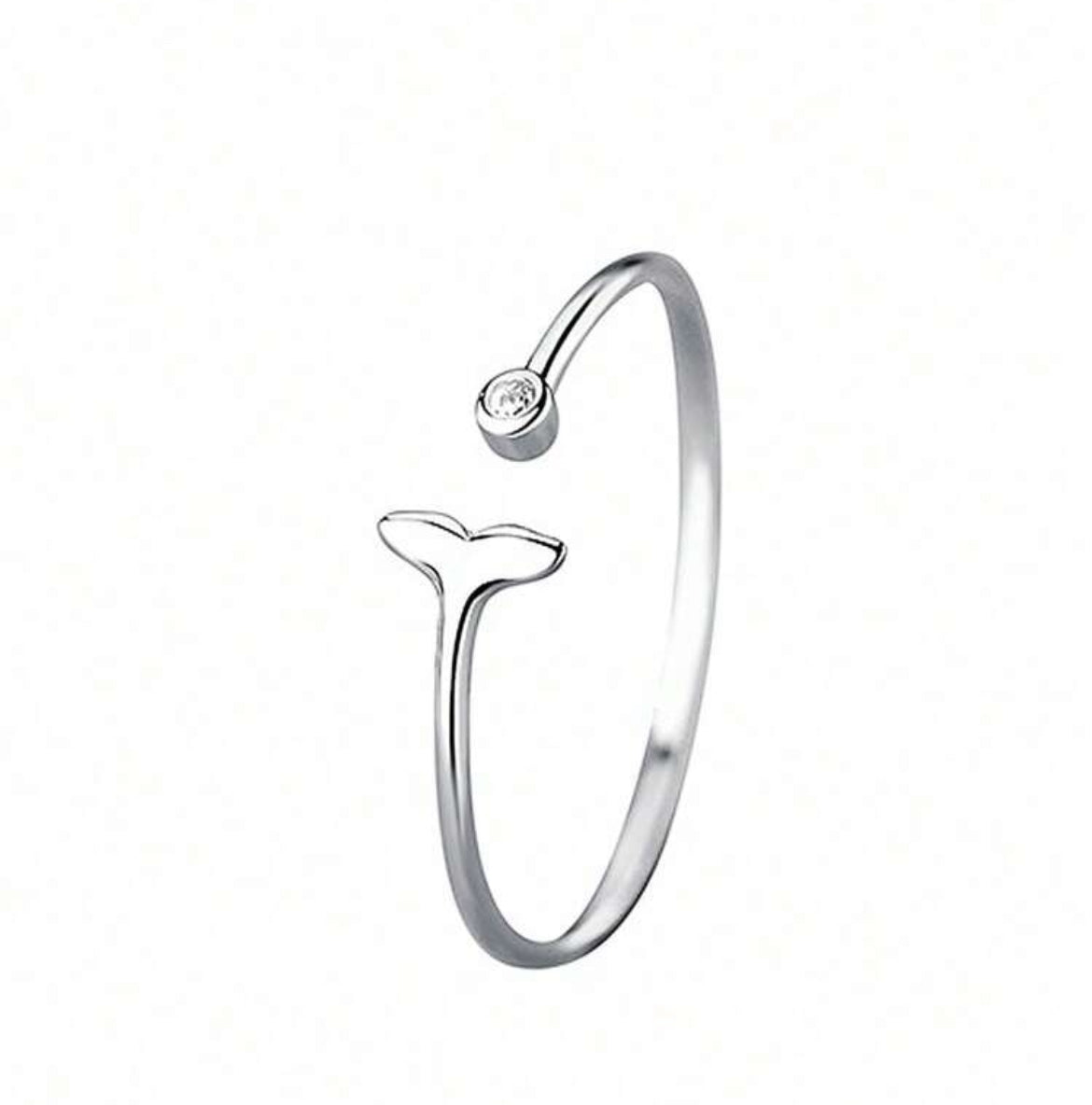 Dolphin Tail Toe Ring
