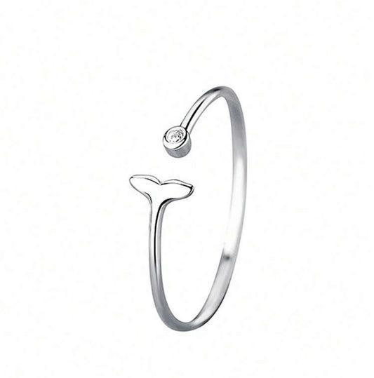 Dolphin Tail Toe Ring