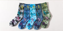 Load image into Gallery viewer, Tie-Dye Skull Socks
