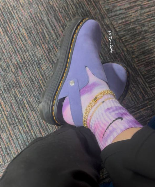 TyeDye Socks With That Check On Them