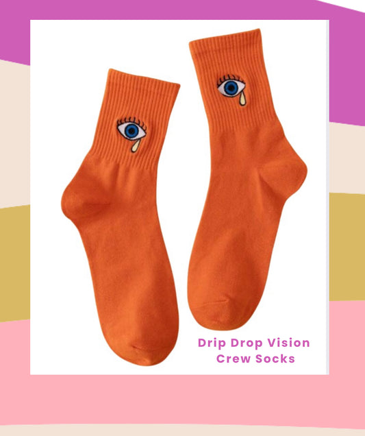 Drip Drop Vision Crew Socks