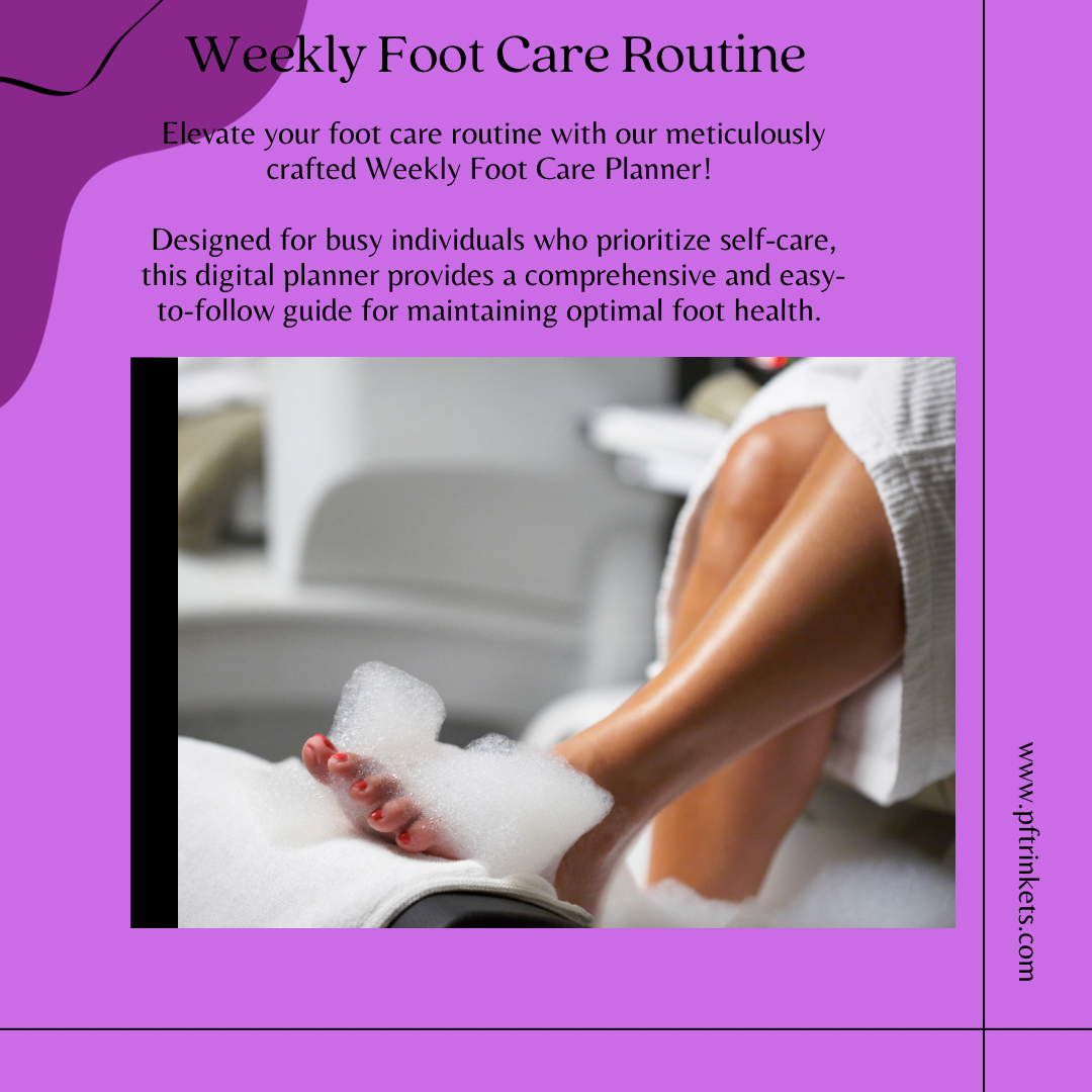 Weekly Foot Care Planner