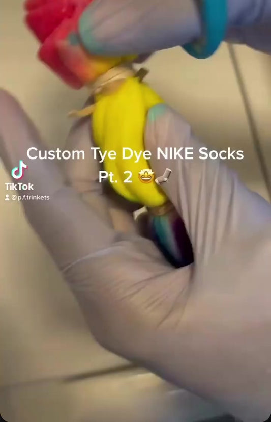 TyeDye Socks With That Check On Them