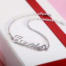 Load image into Gallery viewer, Cursive Custom Anklet
