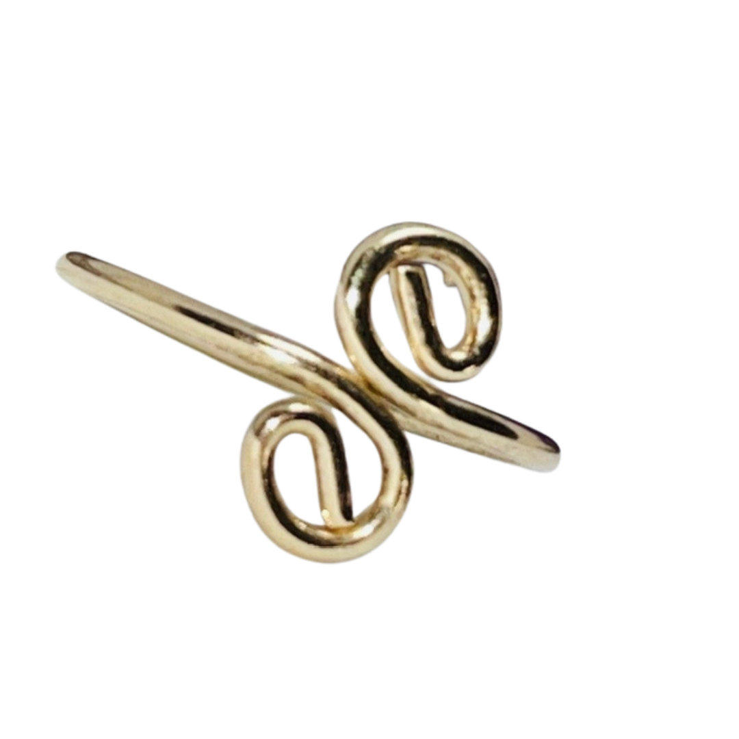 Twist and Turn Toe Ring